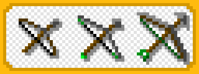 Arc pisteur pixelart